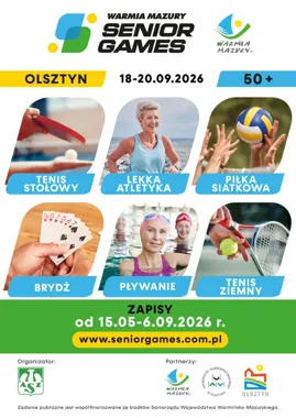 502 zawodników i nowa dyscyplina. Senior Games wracają do Olsztyna